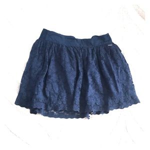 Hollister Navy skirt